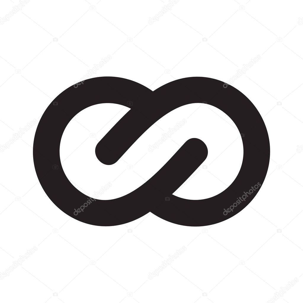 infinity vector icon logo design template