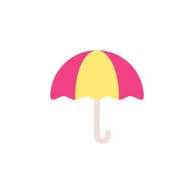simple umbrella icon on white background.