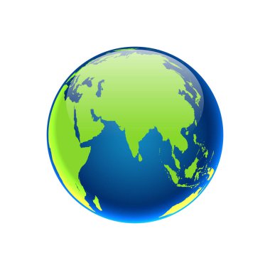 dünya haritası simgesi, vektör resimleme arkaplanı