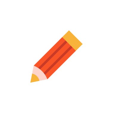 pencil icon. school and education symbol. flat illustration vector 