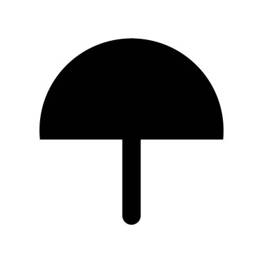 simple umbrella icon on white background.