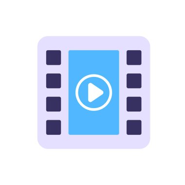 video dosyası simgesini, vektör çizim 