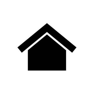 Emlak konsepti ev simgesi, vektör illüstrasyonu