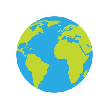 dünya haritası simgesi, vektör resimleme arkaplanı