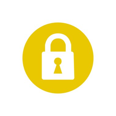 Basit simge, vektör illüstrasyonunu kilitle