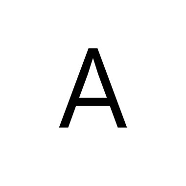 Letter A symbol icon vector illustration