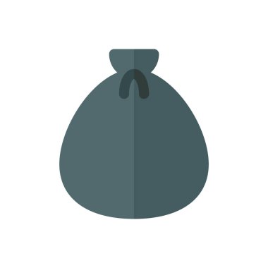 trash bin flat icon illustration, recycle symbol