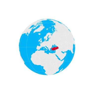 vector illustration of turkey, copy space 