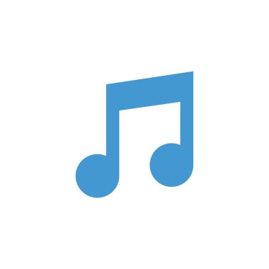 müzik notası ikon vektör illüstrasyonu