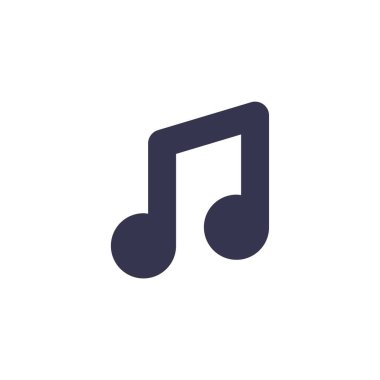 müzik notası ikon vektör illüstrasyonu