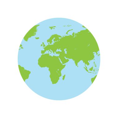 dünya haritası simgesi, vektör resimleme arkaplanı