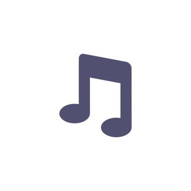müzik notası ikon vektör illüstrasyonu