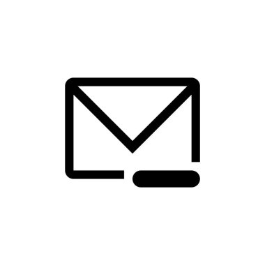 e- posta simgesi vektörü web ve mobil uygulama tasarımınız için beyaz arkaplanda izole edildi, e- posta logosu kavramı