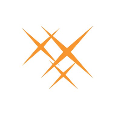 Beyaz üzerine izole edilmiş altın yıldız simgesi