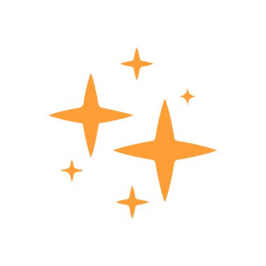 Beyaz üzerine izole edilmiş altın yıldız simgesi