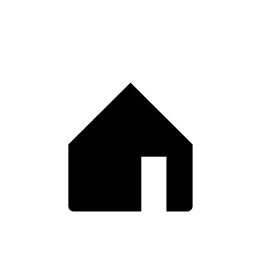 Emlak konsepti ev simgesi, vektör illüstrasyonu