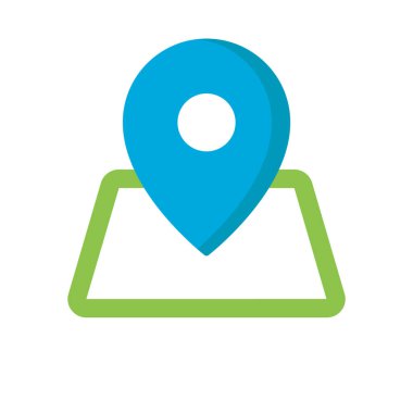 gps navigasyon pin vektör çizimi