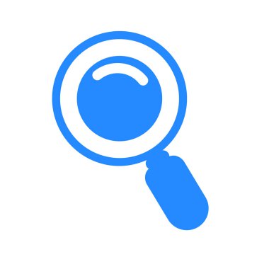 Büyüteç simgesi. vektör illüstrasyonu