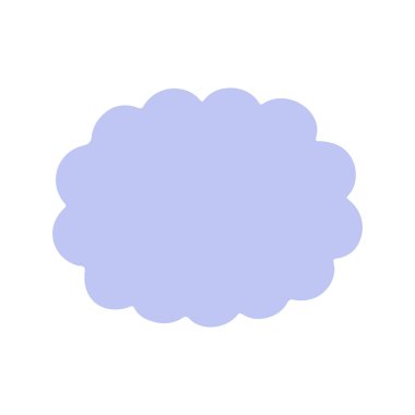 Biçimlendirilmiş konuşma balonu simgesi, vektör illüstrasyonu