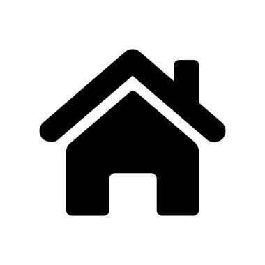 Emlak konsepti ev simgesi, vektör illüstrasyonu