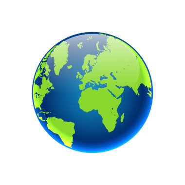 dünya haritası simgesi, vektör resimleme arkaplanı