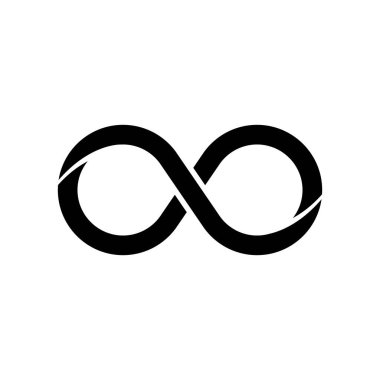 infinity simple icon, vector illustration