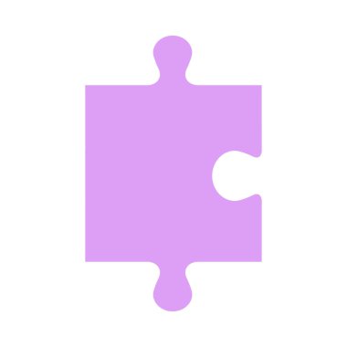 Yapboz simgesi, yapboz vektör çizimi ve alan arkaplanını kopyala