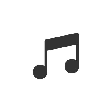 müzik notası ikon vektör illüstrasyonu