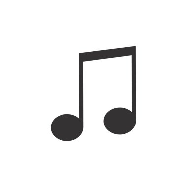 müzik notası ikon vektör illüstrasyonu