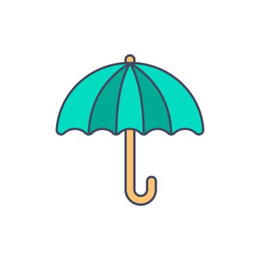 umbrella logo icon. vector illustration.