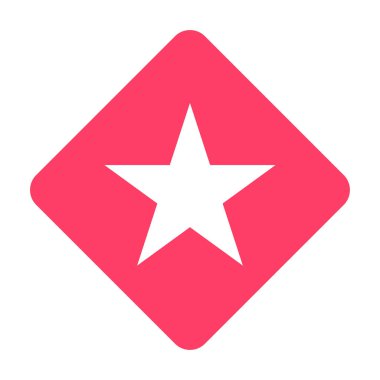 Beyaz üzerine izole edilmiş altın yıldız simgesi