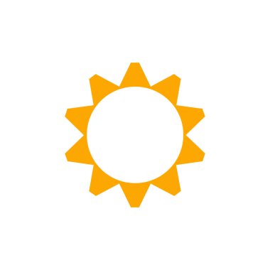 Beyaz üzerine izole edilmiş altın yıldız simgesi