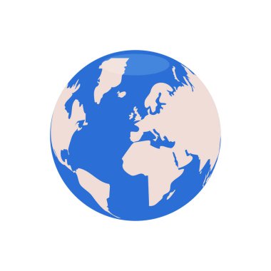 dünya haritası simgesi, vektör resimleme arkaplanı