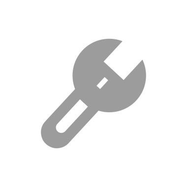 İngiliz anahtarı simgesi, vektör resimleme arkaplanı