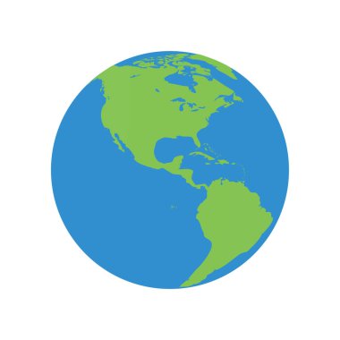 dünya haritası simgesi, vektör resimleme arkaplanı