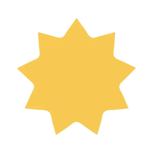 Beyaz üzerine izole edilmiş altın yıldız simgesi