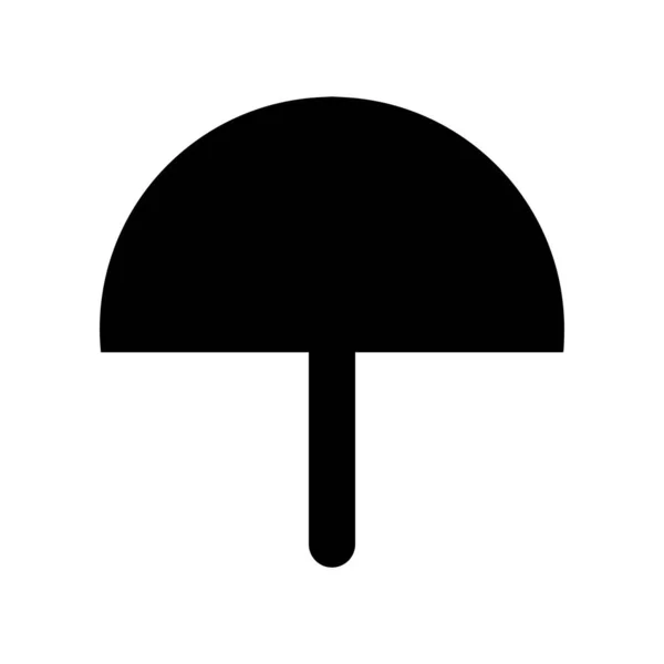 Simple Umbrella Icon White Background — Image vectorielle