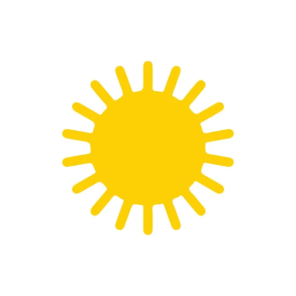 Sun Flat Icon Vector Illustration — Stock Vector