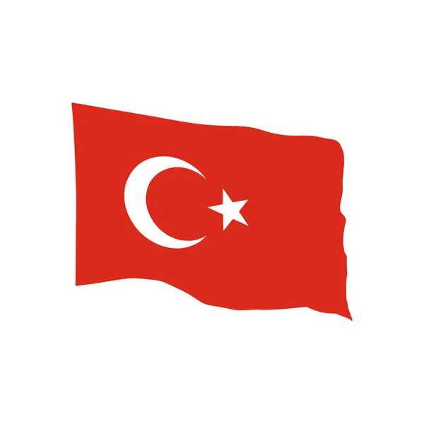 Vector Illustration Turkey Copy Space — Image vectorielle
