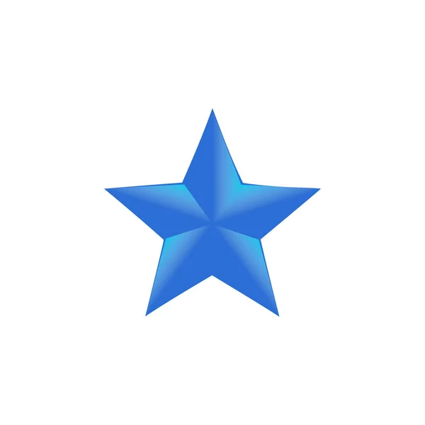 Icono Estrella Dorada Aislado Blanco — Vector de stock