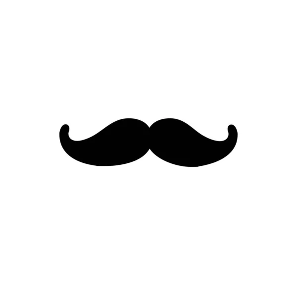 Mustasch Ikonen Platt Design Stil Eps — Stock vektor