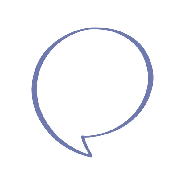 Stylized Speech Bubble Icon Vector Illustration — Stockvector