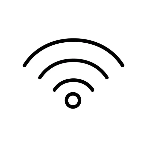 Wifi Icono Vector Ilustración Fondo — Archivo Imágenes Vectoriales