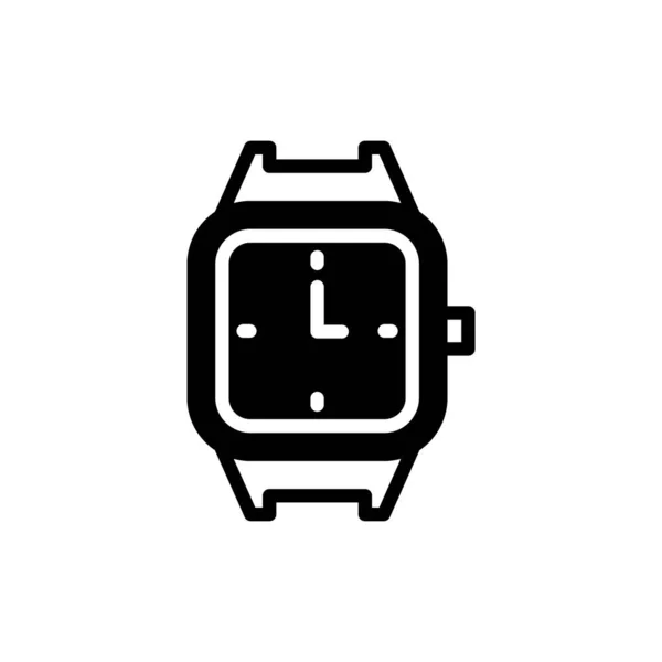 Icono Del Reloj Pulsera Ilustración Vector Simple — Vector de stock