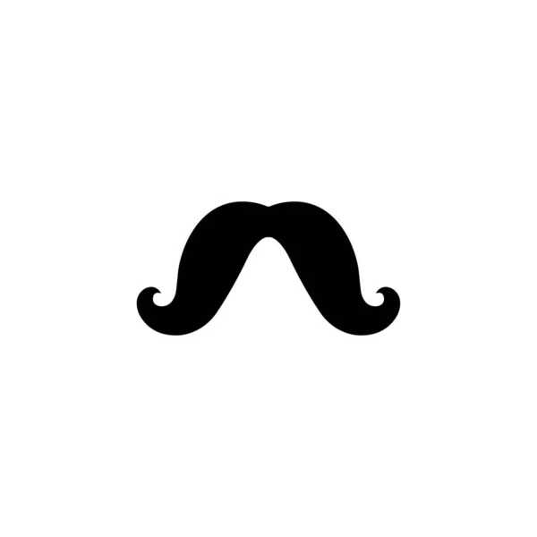 Mustache Logo Template Icon Vector Illustration — Stockvector