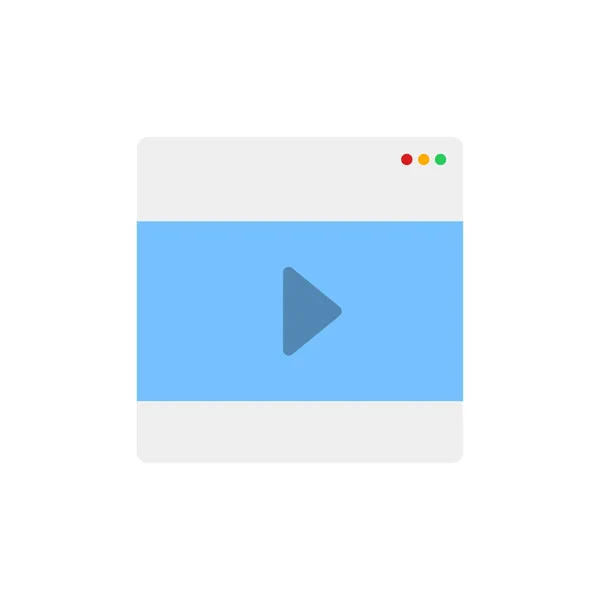 Иконка Видеофайла Векторная Иллюстрация — стоковый вектор