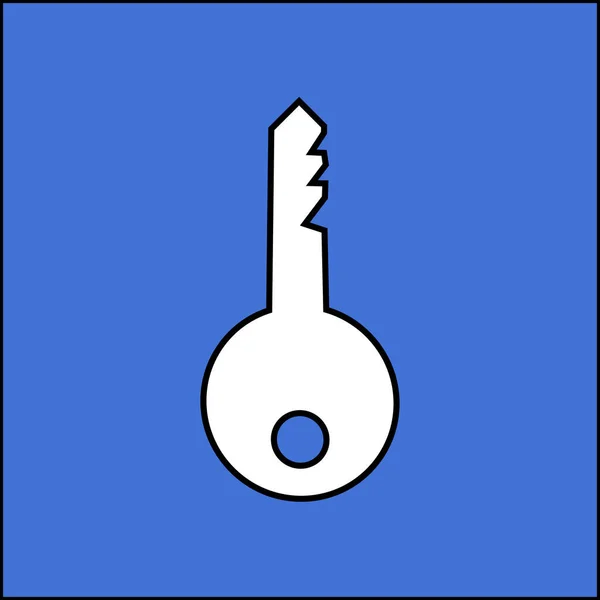 Key Icon Illustration Vector Sign Symbol — Vettoriale Stock