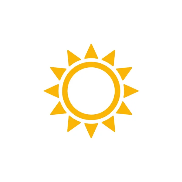 Ikona Slunce Plochý Design — Stockový vektor