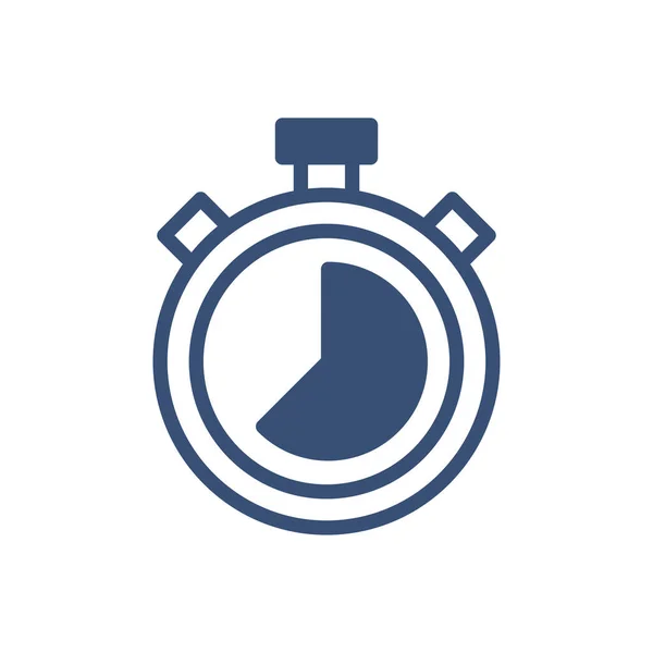 Tiempo Chronometr Icono Vector Ilustración — Vector de stock