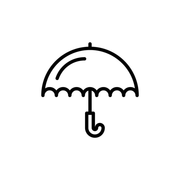 Umbrella Logo Icon Vector Illustration —  Vetores de Stock